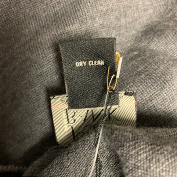 JOS A BANK Merino Wool Sweater Mens XL Signature Collection V Neck Gray Pullover - Picture 6 of 13